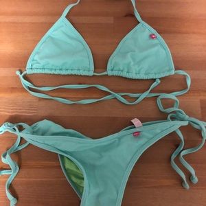 Doll turquoise bikini
